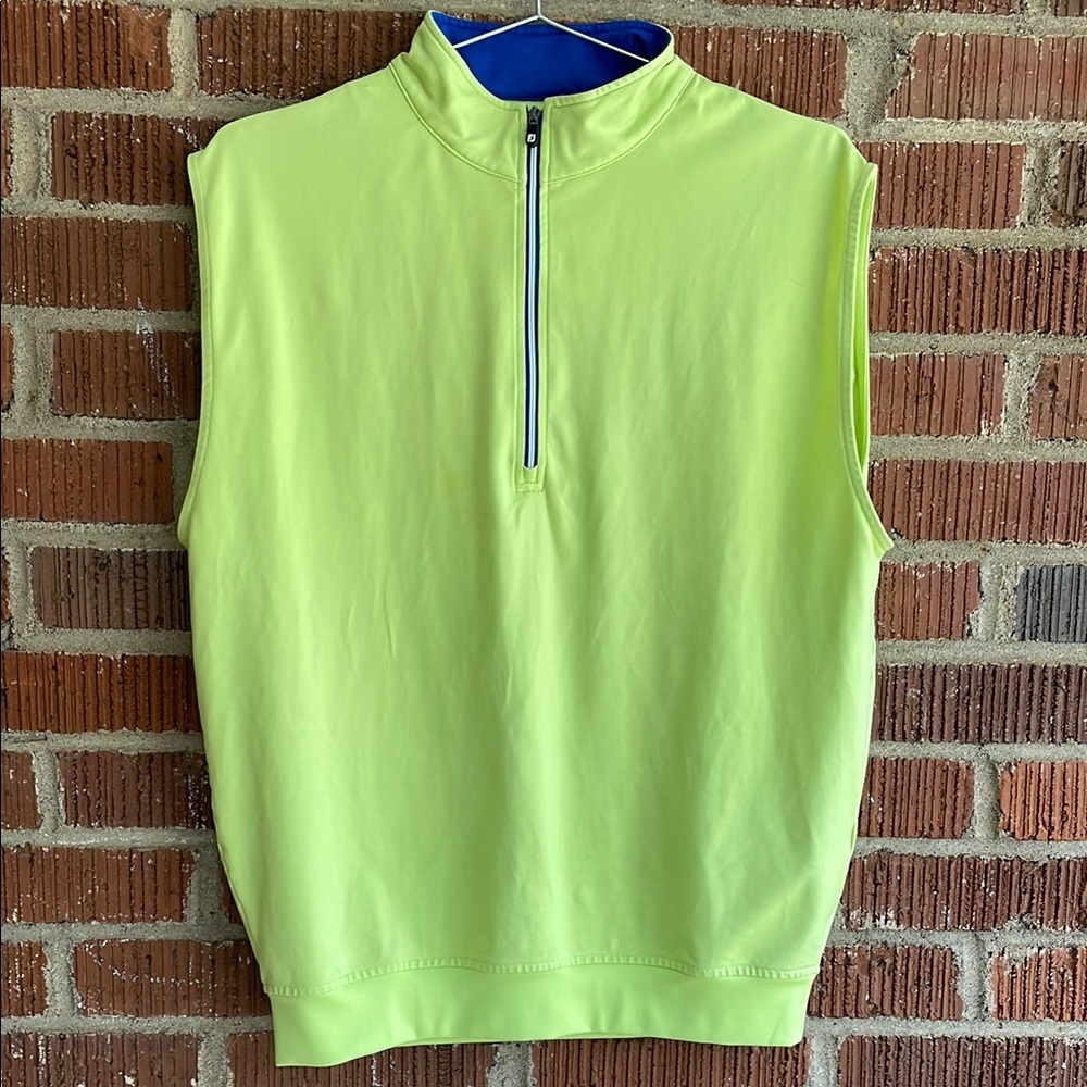 Men's FootJoy Quarter Zip Golf Vest Size Small